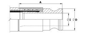 Vaterteil ohne PTFE-Auskleidung