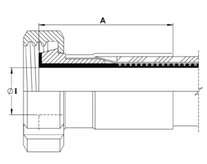 Kegelstutzen mit PTFE-Auskleidung