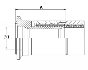 Aseptik-Bundklemmstutzen